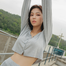 Load image into Gallery viewer, CONCHWEAR Sugar Crop Cardigan Bootcut Pants Set 2Color