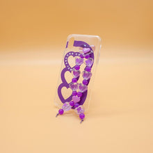 Load image into Gallery viewer, SECOND UNIQUE NAME Sun Case Heart Bubble Purple