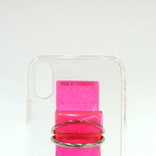 Load image into Gallery viewer, SECOND UNIQUE NAME Sun Case Pvc Clear Neon pink