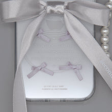 Load image into Gallery viewer, SECOND UNIQUE NAME Ballet Ribbon Clear Case Silver