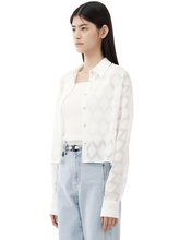 Load image into Gallery viewer, EMKM See-through Square Jacquard Shirts