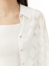 Load image into Gallery viewer, EMKM See-through Square Jacquard Shirts
