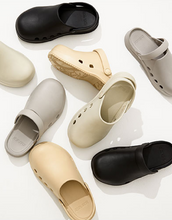 Load image into Gallery viewer, 23.65 Bisbee Rubber Mules Black