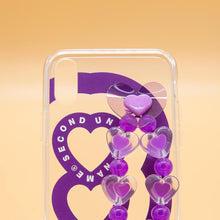 Load image into Gallery viewer, SECOND UNIQUE NAME Sun Case Heart Bubble Purple