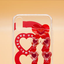 Load image into Gallery viewer, SECOND UNIQUE NAME Sun Case Heart Bubble Red