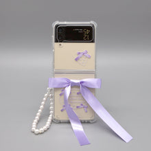 Load image into Gallery viewer, SECOND UNIQUE NAME Clear Ballet Ribbon Purple (Z FLIP)