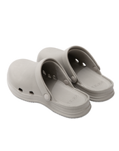 Load image into Gallery viewer, 23.65 Bisbee Rubber Mules Warm Grey