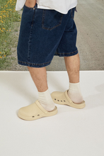 Load image into Gallery viewer, 23.65 Bisbee Rubber Mules Camel Butter