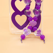 Load image into Gallery viewer, SECOND UNIQUE NAME Sun Case Heart Bubble Purple