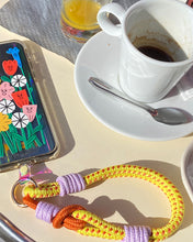 Load image into Gallery viewer, MCRN Finger Tab+Hand Strap Je t'aime Yellow Set