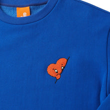 Load image into Gallery viewer, GRIMPER Shyly Heart Sweater Blue