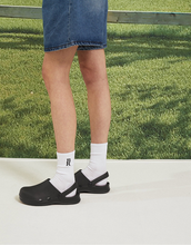 Load image into Gallery viewer, 23.65 Bisbee Rubber Mules Black