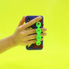 Load image into Gallery viewer, SECOND UNIQUE NAME Sun Case Neon Chain Blue