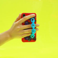 Load image into Gallery viewer, SECOND UNIQUE NAME Sun Case Neon Chain Red