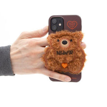 Load image into Gallery viewer, SECOND UNIQUE NAME Sun Case Patch Fleece Bear Maple Brown