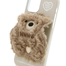 Load image into Gallery viewer, SECOND UNIQUE NAME Sun Case Patch Fleece Bear Mocha Cream