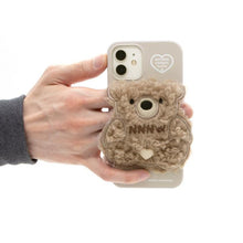 Load image into Gallery viewer, SECOND UNIQUE NAME Sun Case Patch Fleece Bear Mocha Cream