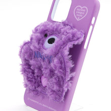 Load image into Gallery viewer, SECOND UNIQUE NAME Sun Case Patch Fleece Bear Sparkling Purple