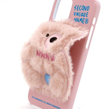 Load image into Gallery viewer, SECOND UNIQUE NAME Sun Case Patch Fur Bear Light Pink
