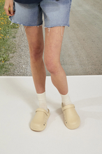 Load image into Gallery viewer, 23.65 Bisbee Rubber Mules Camel Butter