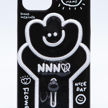 Load image into Gallery viewer, SECOND UNIQUE NAME Sun Case Flower Patch Black