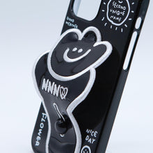 Load image into Gallery viewer, SECOND UNIQUE NAME Sun Case Flower Patch Black