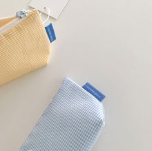 Load image into Gallery viewer, SECOND MORNING Lemony Checked Pen Case