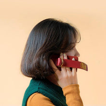 Load image into Gallery viewer, SECOND UNIQUE NAME Sun Case Leather Burgundy