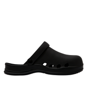 Load image into Gallery viewer, 23.65 Bisbee Rubber Mules Black