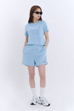 Load image into Gallery viewer, BEYOND CLOSET Women's Edition Nomantic Sports Velvet T-Shirt Sky Blue