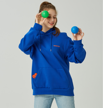 Load image into Gallery viewer, GRIMPER Shyly Heart Hoodie Blue