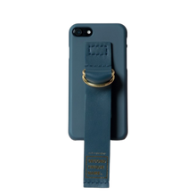 Load image into Gallery viewer, SECOND UNIQUE NAME Sun Case Leather Green Navy