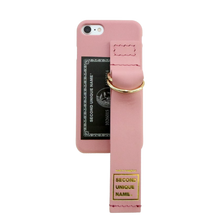 Load image into Gallery viewer, SECOND UNIQUE NAME Leather Card Indian Pink