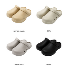 Load image into Gallery viewer, 23.65 Bisbee Rubber Mules Warm Grey
