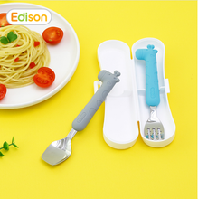 Load image into Gallery viewer, Edison Silicone Spoon & Fork Case Set fo