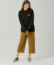 Load image into Gallery viewer, GRIMPER Shyly Heart Sweater Black