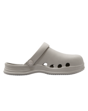 Load image into Gallery viewer, 23.65 Bisbee Rubber Mules Warm Grey