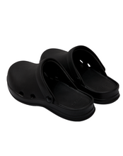Load image into Gallery viewer, 23.65 Bisbee Rubber Mules Black