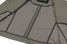 Load image into Gallery viewer, EMKM Unbalance Collar Stitch Jacket Charcoal