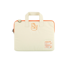 Load image into Gallery viewer, MUZIK TIGER Sitting Tiger Laptop/ Tablet Strap Pouch Ivory 3Sizes