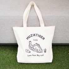 Load image into Gallery viewer, MUZIK TIGER Lazy Tiger Big Eco Bag