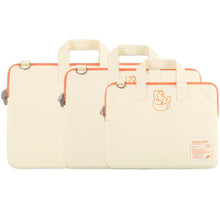 Load image into Gallery viewer, MUZIK TIGER Sitting Tiger Laptop/ Tablet Strap Pouch Ivory 3Sizes