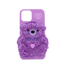 Load image into Gallery viewer, SECOND UNIQUE NAME Sun Case Patch Fleece Bear Sparkling Purple
