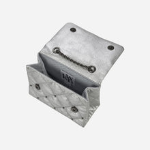 Load image into Gallery viewer, KWANI Lozenge Micro Silver Studded Bag