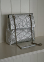 Load image into Gallery viewer, KWANI Lozenge Studded Bag Cool Silver
