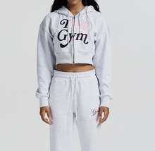 Load image into Gallery viewer, [2024 CAST] (HDEX) Womans Gym Crop Hoddie Zip-up
