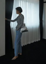 Load image into Gallery viewer, KWANI Crinkle Shoulder Bag Silvery Silver
