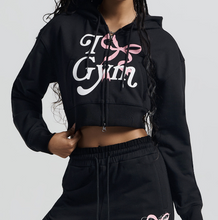 Load image into Gallery viewer, [2024 CAST] (HDEX) Womans Gym Crop Hoddie Zip-up
