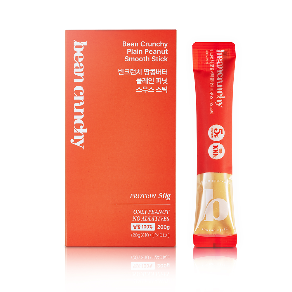 [THE BEANS] BEANCRUNCHY 100% Peanut Butter Stick (20g x 10)