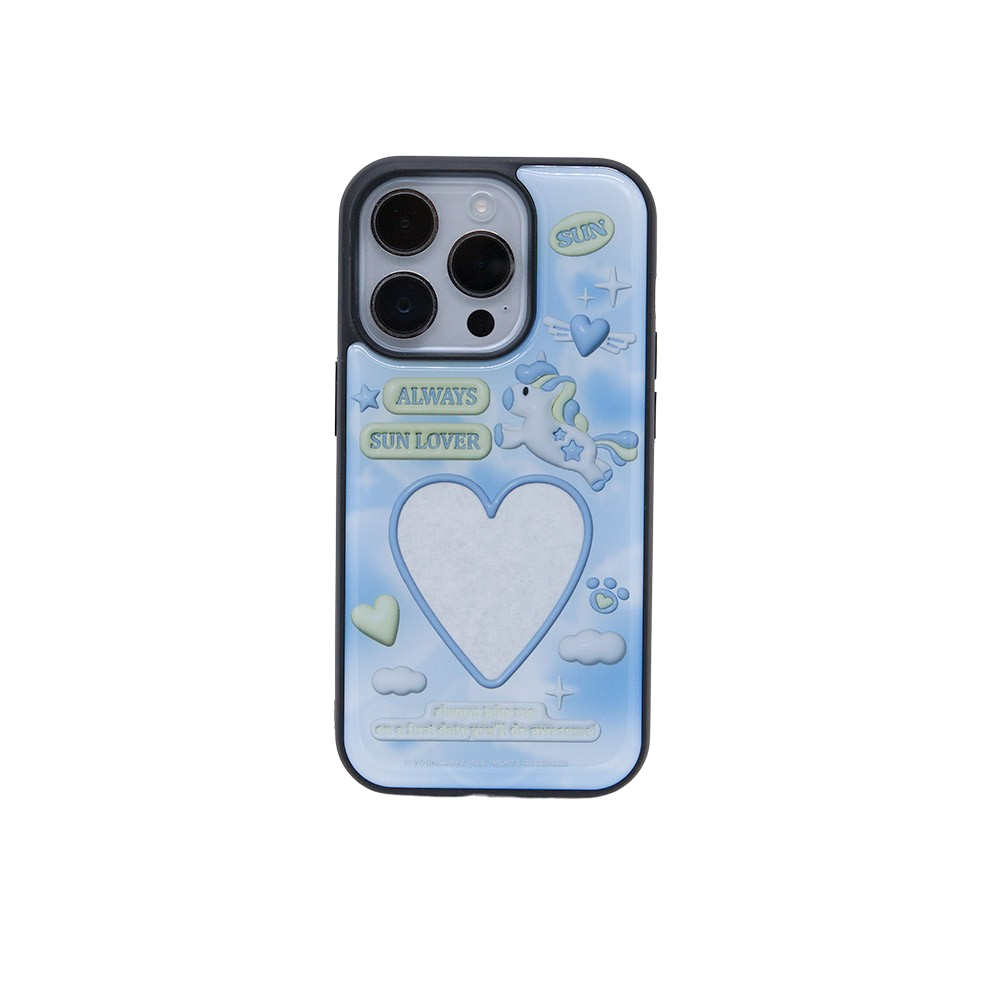 SECOND UNIQUE NAME Case Expoxy Photo Sky Blue